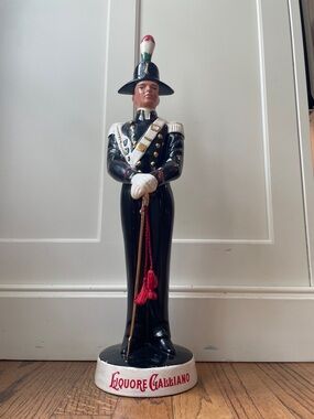 Vintage Galliano Liquore Soldier Decanter Italy Caranetti Large 19.5"